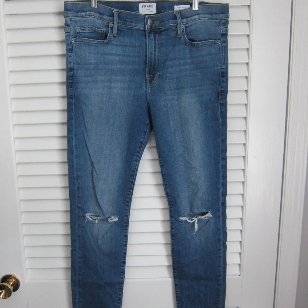 Mens FRAME DENIM Jeans Jagger True Skinny in Conrad Blue